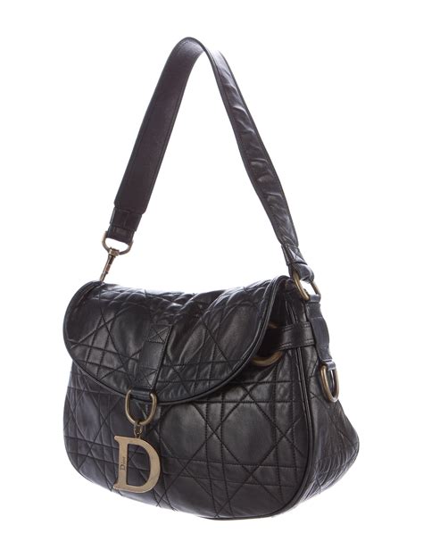 dior leather shoulder bag|authentic christian dior shoulder bag.